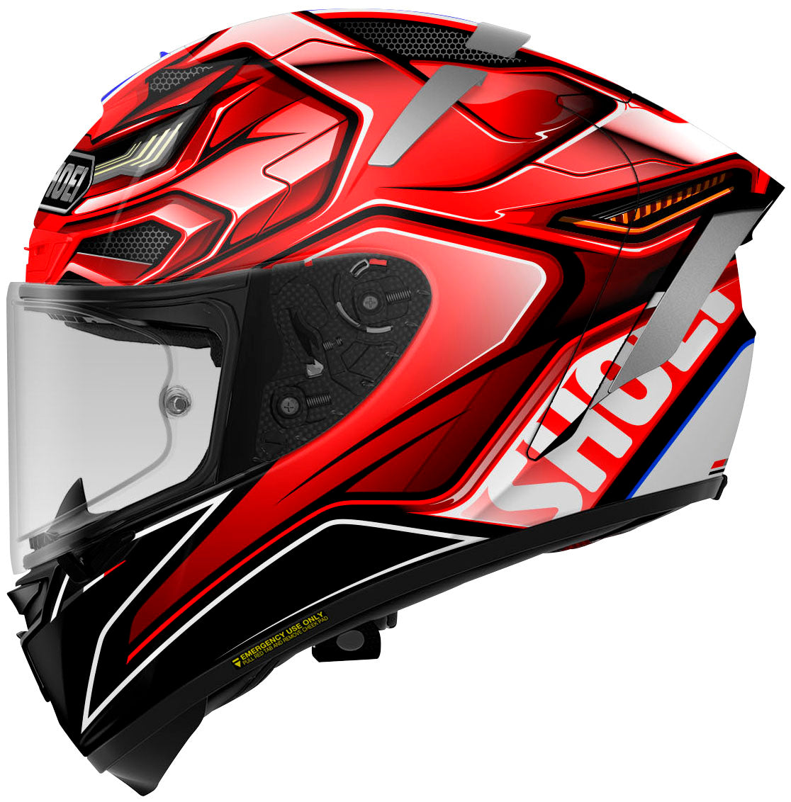 Shoei X-14 Full Face Street Helmet Aerodyne size M + Sena 50S Harman Kardon Mesh Intercom - ( Like New ) co; 454666