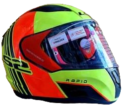 LS2 FF353 MULTIPLY BLACKI ORANGE YELLOW (353-18) HELMET :CO 31609
