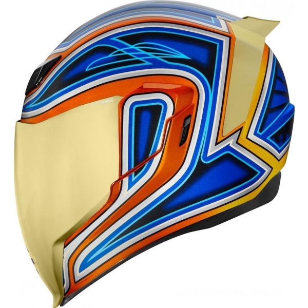 ICON AIRFLITE™ HELMET - EL CENTRO - BLUE - LARGE + VISOR CO : 454671