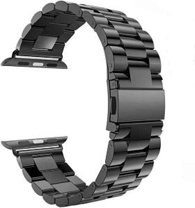 VPG Apple Smart Watch 42/44mm Stainless Steel Metal Band – Silver - Black co : 454636