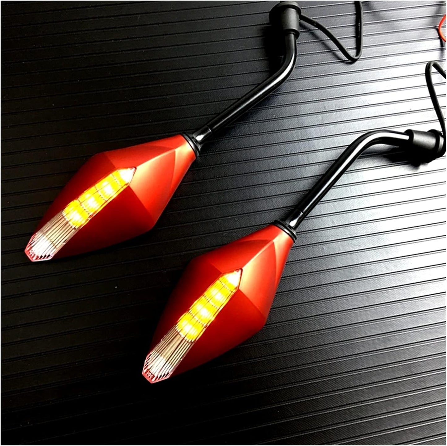 Universal Motorcycle LED Turn Signals Motorcycle Rearview Mirrors CO : 454812