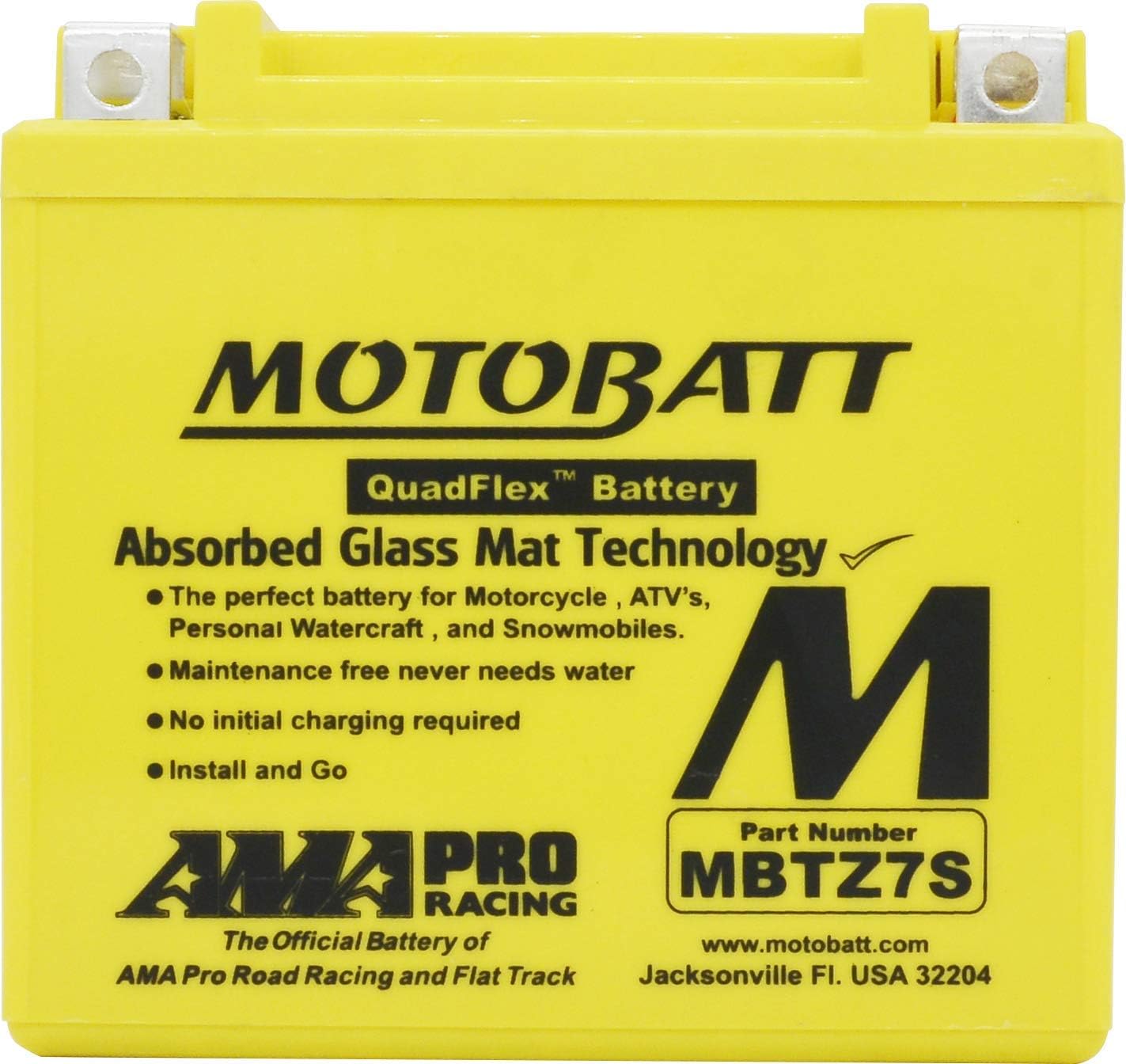 MotoBatt MBTZ7S 12 Volt 6.7 Ah MBTZ7S CO : 454811