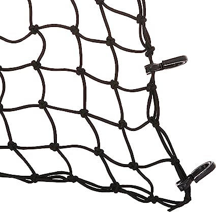 PowerTye 50152 Black 15"X15" Cargo Net featuring 6 Adjustable Hooks & Tight 2"x2" Mesh CO : 454559