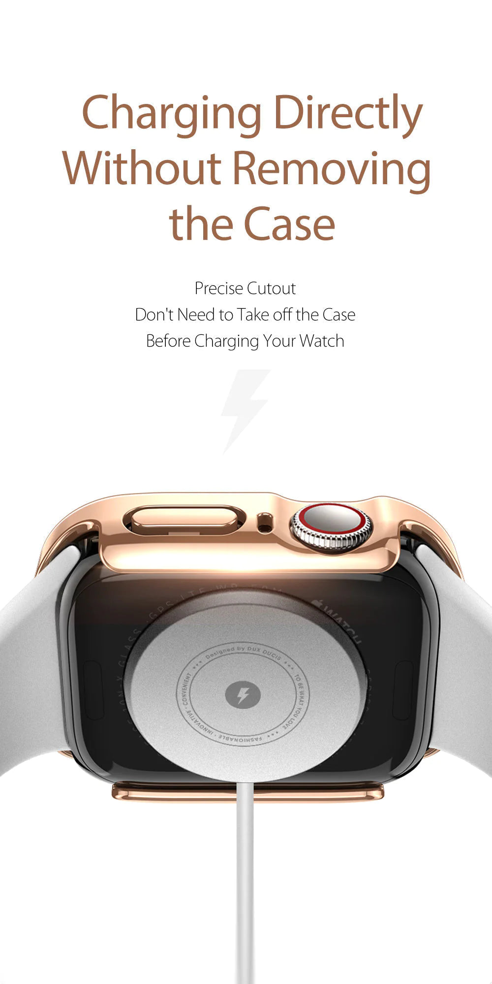 Dux Ducis Hamo Series Hard PC Apple Watch Case 45mm ( Black - Gold - Silver ) CO: 454639