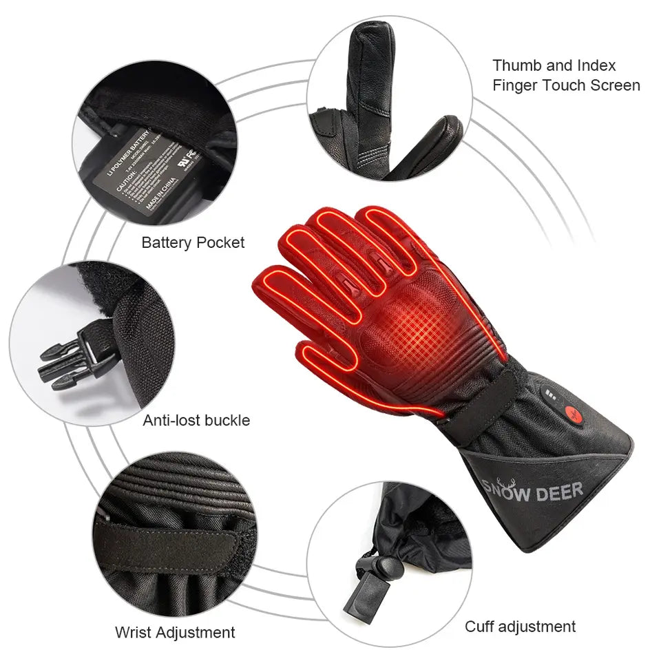 snow beer intelligent heated gloves Size: Small co: 2510086