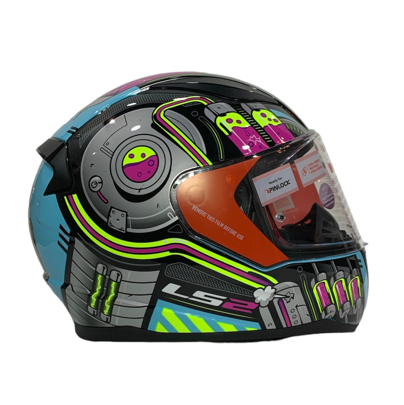 LS2 FF353 NEO Blue Purple HELMET :CO 31609