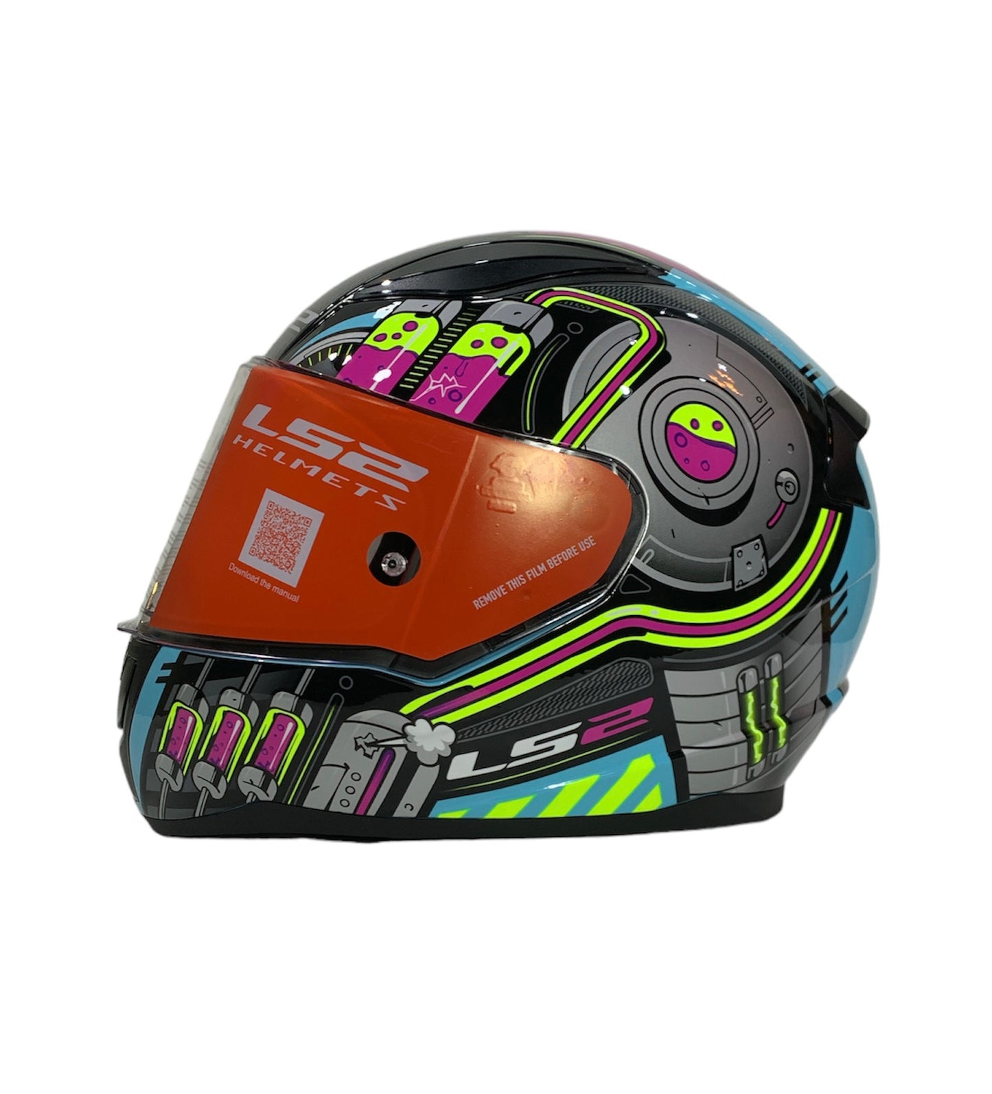 LS2 FF353 NEO Blue Purple HELMET :CO 31609