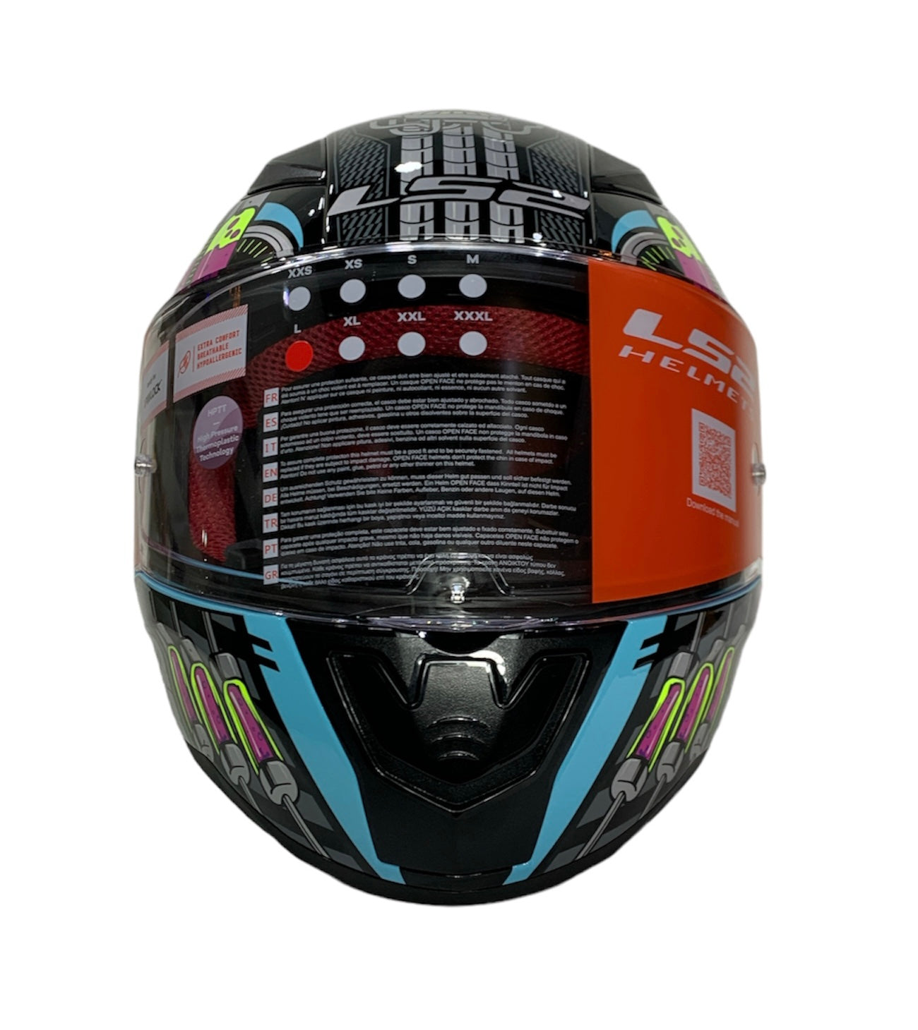LS2 FF353 NEO Blue Purple HELMET :CO 31609