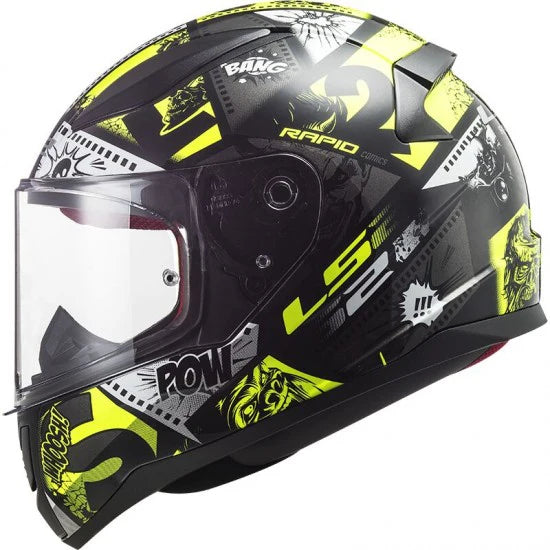 Helmet LS2 FF353J Rapid Mini Vignette Black / Yellow CO:31609