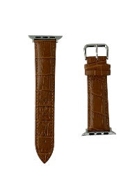Coblue Leather Slim Band For Apple Watch 42MM / 44MM / 45MM - Brown - Black CO: 454635