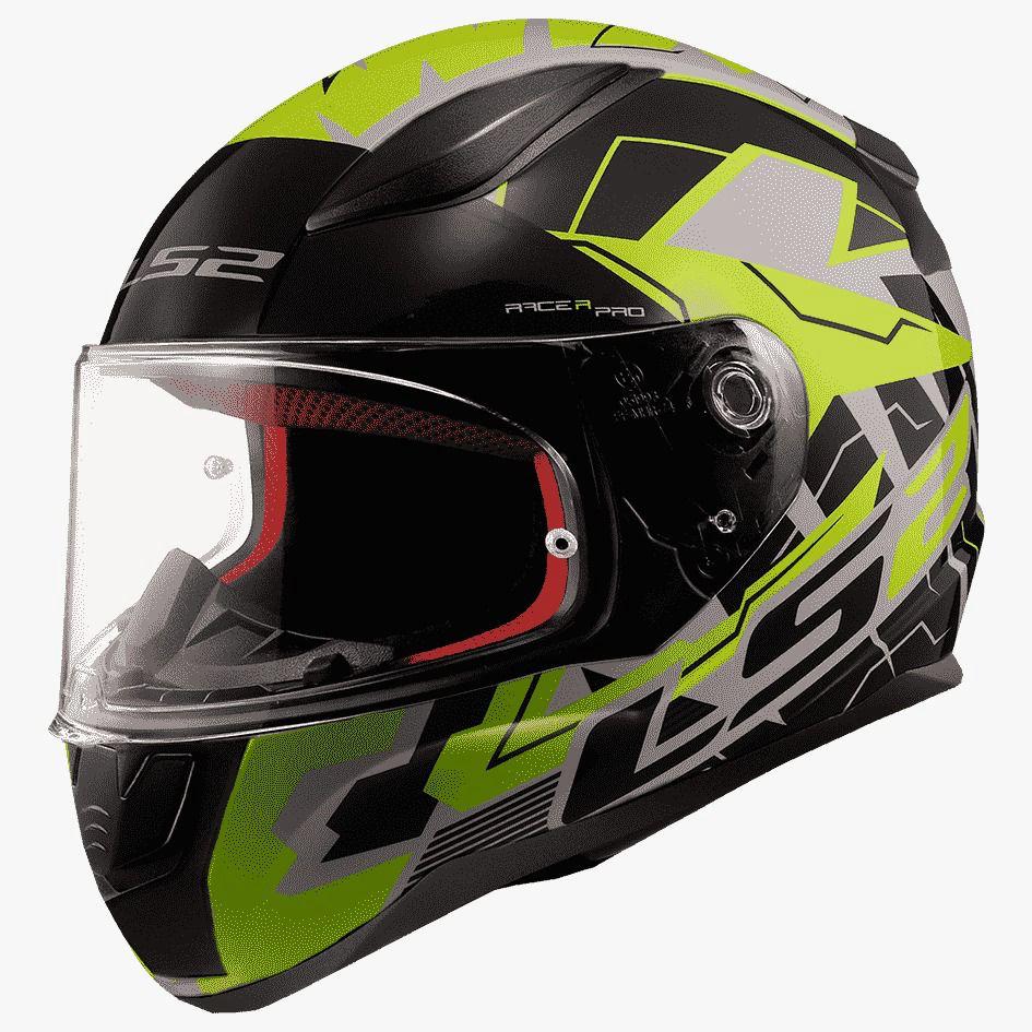 LS2 FF353 RAPID RACER WHITE YELLOW (353-270) HELMET :CO 31609