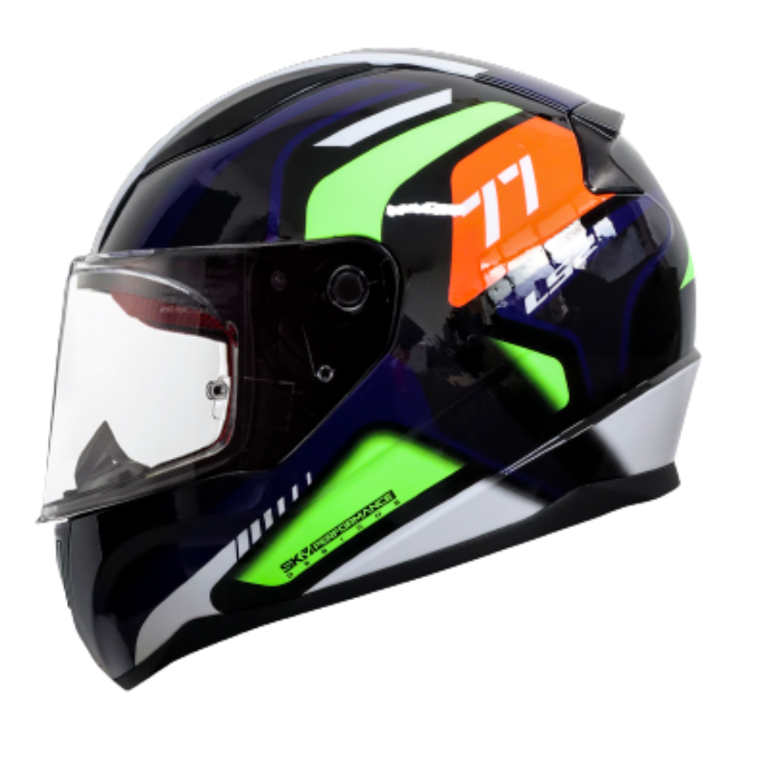 LS2 FF353 HYPER SPEED BLACK NAVY BLUE (353-137) HELMET :CO 31609