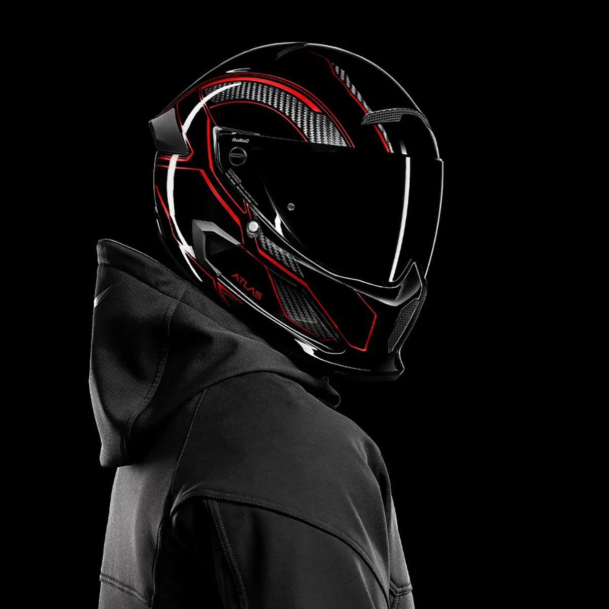 Ruroc Atlas 3.0 Helmet - Carbonized Inferno USED SIZE S ( 56cm) CO : 454805