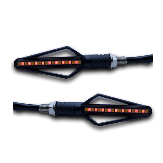 Turn Signal Light LED Taillight Flexible Lamp Flasher Blinker Motorbike co: 10656