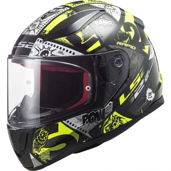 Helmet LS2 FF353J Rapid Mini Vignette Black / Yellow CO:31609