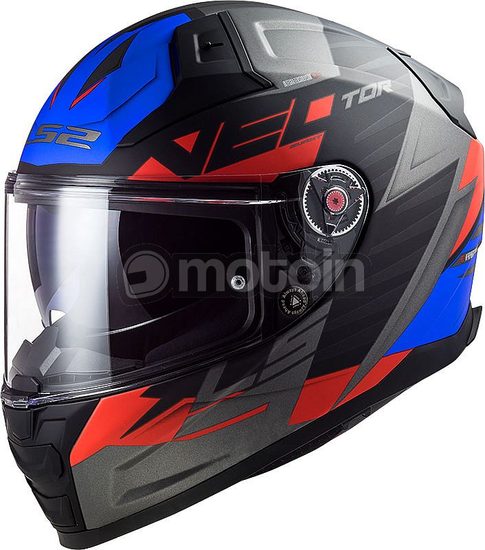 LS2 FF811 VECTOR II MATT BLACK RED BLUE 06(03-4) HELMET CO: 454887