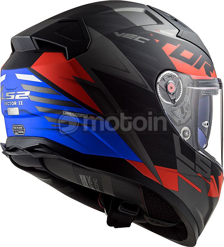 LS2 FF811 VECTOR II MATT BLACK RED BLUE 06(03-4) HELMET CO: 454887