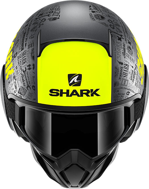 SHARK Street-Drak Tribute RM Matt Anthracite-Yellow-Black AYK SIZE S code :455010
