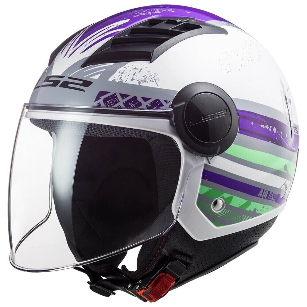LS2 AIRFLOW RONNIE GLOSS TITANIUM VIOLET CO: 454019