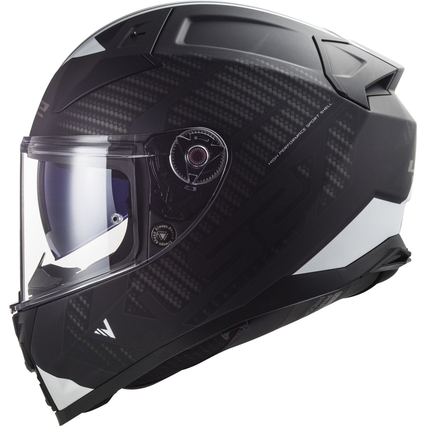 LS2 FF811 VECTOR II BLACK WHITE 06(3-10) HELMET CO: 454887