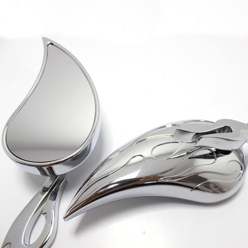 Universal Motorcycle Cruiser Chrome Flame CO: 31694
