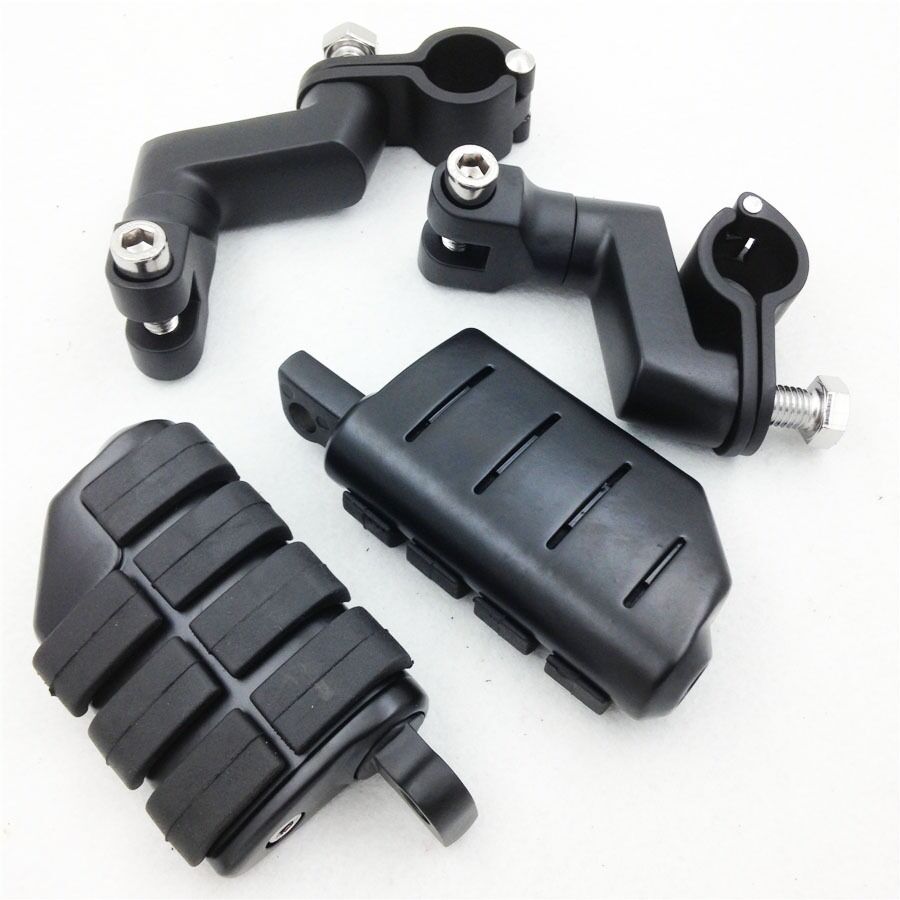 HTTMT 1.5" Kuryakyn Dually Highway Clamps Large Foot Pegs For TRIUMPH ROCKET 3 USED CO : 454560