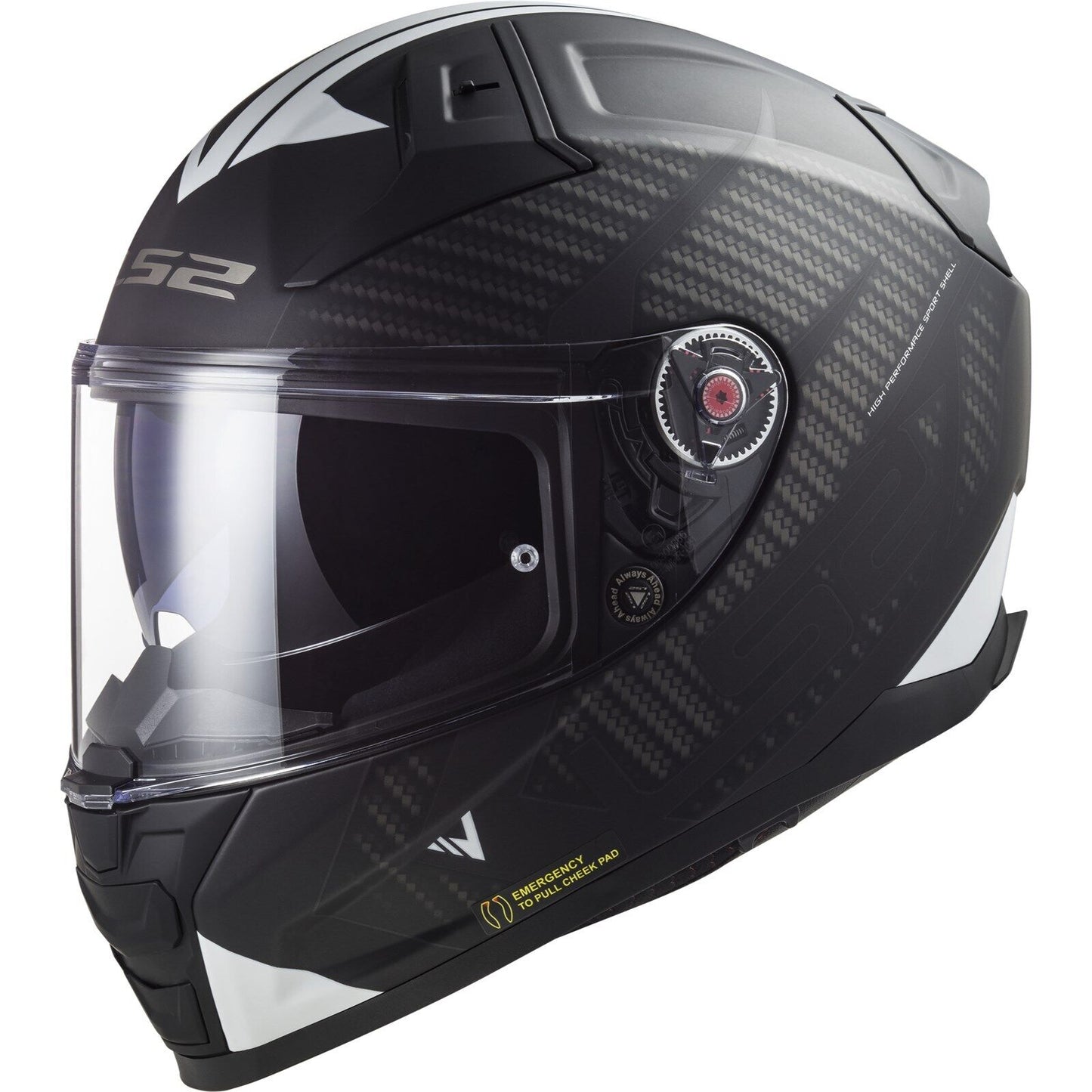LS2 FF811 VECTOR II BLACK WHITE 06(3-10) HELMET CO: 454887