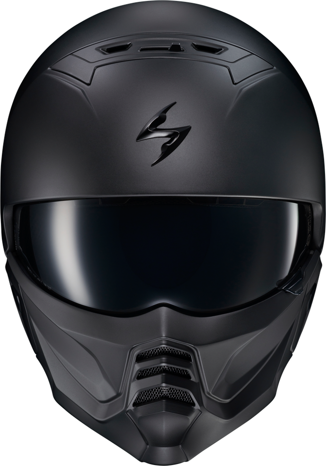 New Scorpion Exo Covert 2 Open Face Matte Black Motorcycle Helmet DOT SIZE M USED CO: 454904O