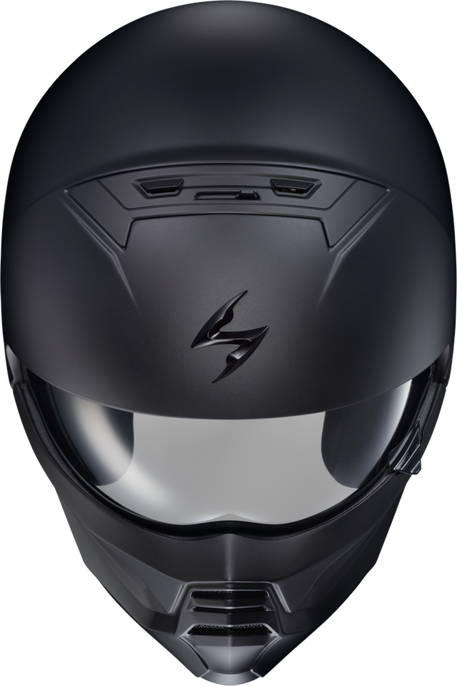 New Scorpion Exo Covert 2 Open Face Matte Black Motorcycle Helmet DOT SIZE M USED CO: 454904O
