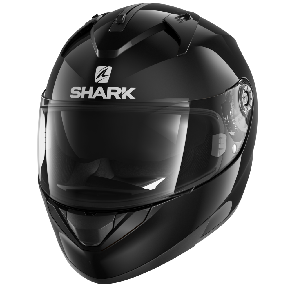 Shark Ridill Blank Gloss Black Full Face Motorcycle Helmet SIZE M CO : 454758