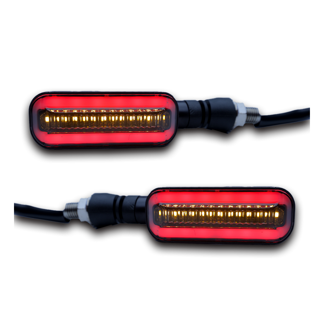 TURN LED Taillight Flexible Lamp Flasher Blinker Motorbike co:31354