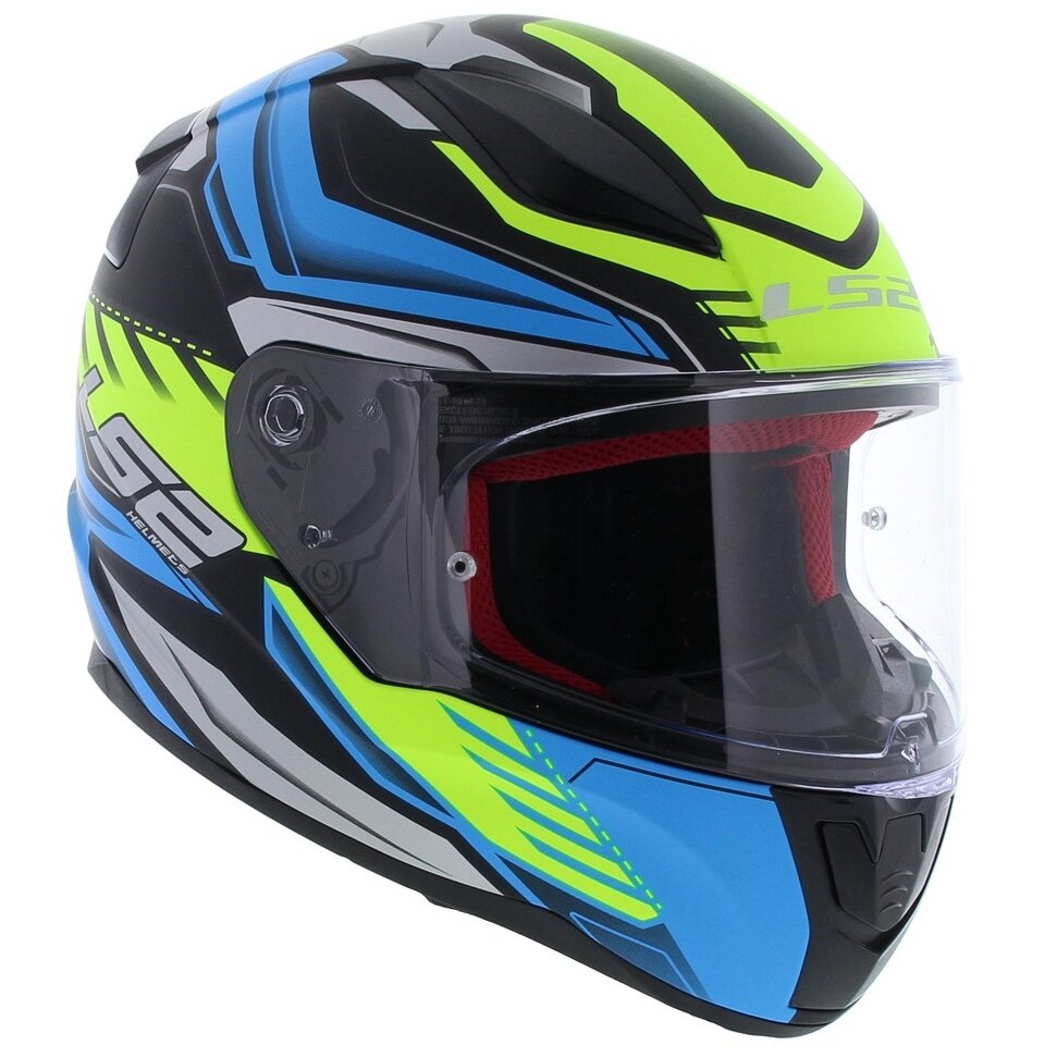 Ls2 FF353 Rapid Gale Matt Black Blue Yellow co : 31609