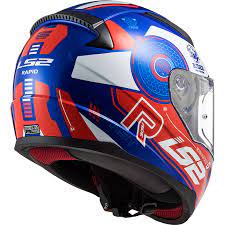 LS2 FF353 Rapid Stratus Gloss Blue Red White co : 31609