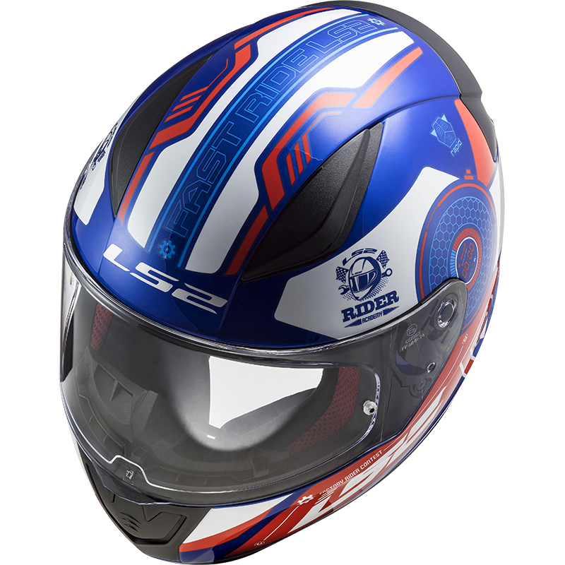 LS2 FF353 Rapid Stratus Gloss Blue Red White co : 31609