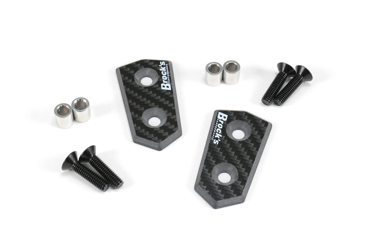 Mirror Block Off Plate Set Carbon Fiber S1000RR (10-19) and HP4 (12-15) CO: 454402