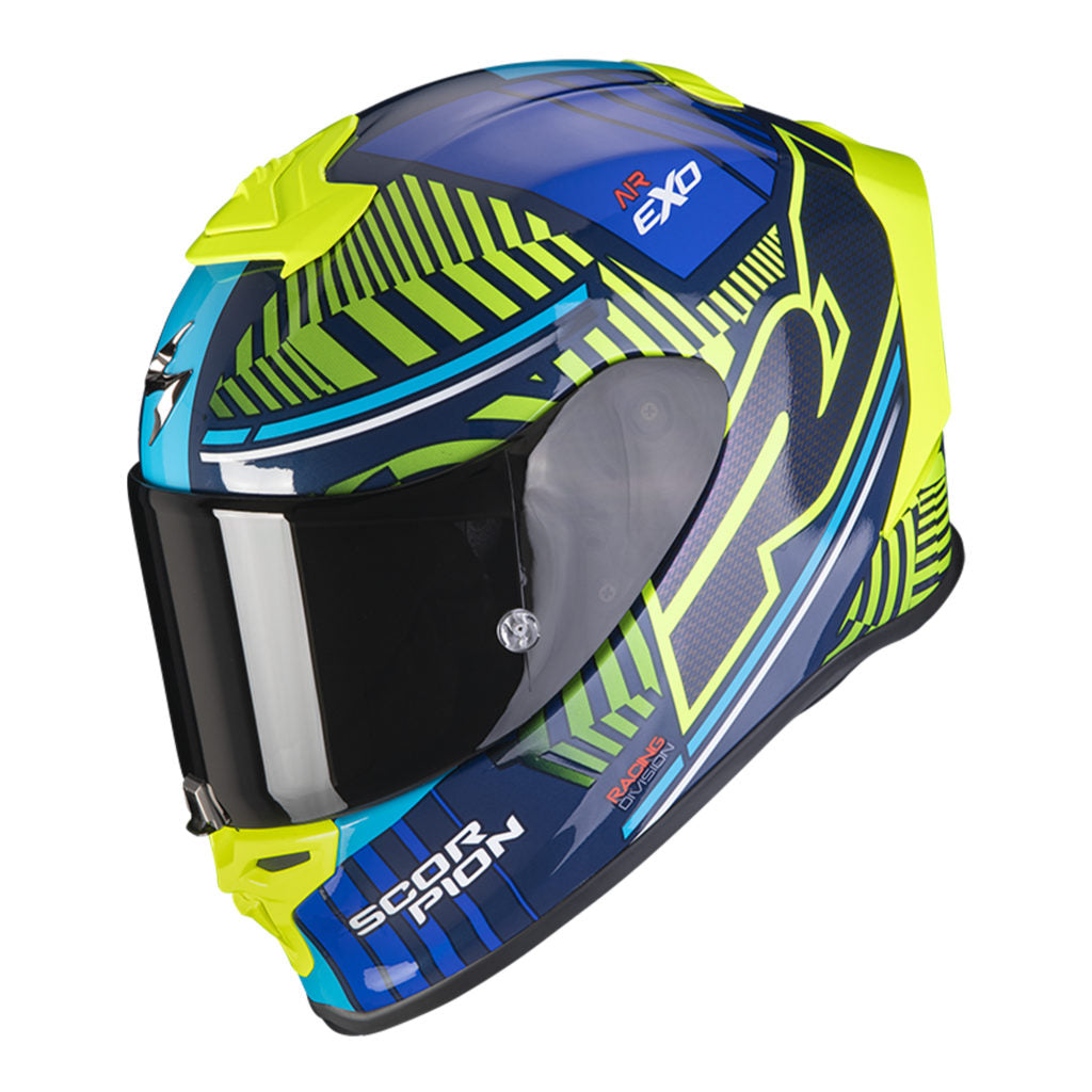 SCORPION EXO-R1 AIR VICTORY BLUE X NEON YELLOW CO: 179
