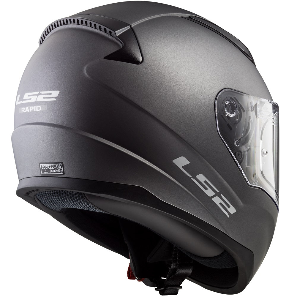 LS2 FF353 RAPID PLAIN HELMET MATTE TITANUM :CO 31609