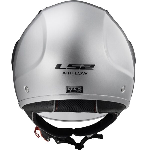 LS2 AIRFLOW HALF FACE SELVER CO: 454019