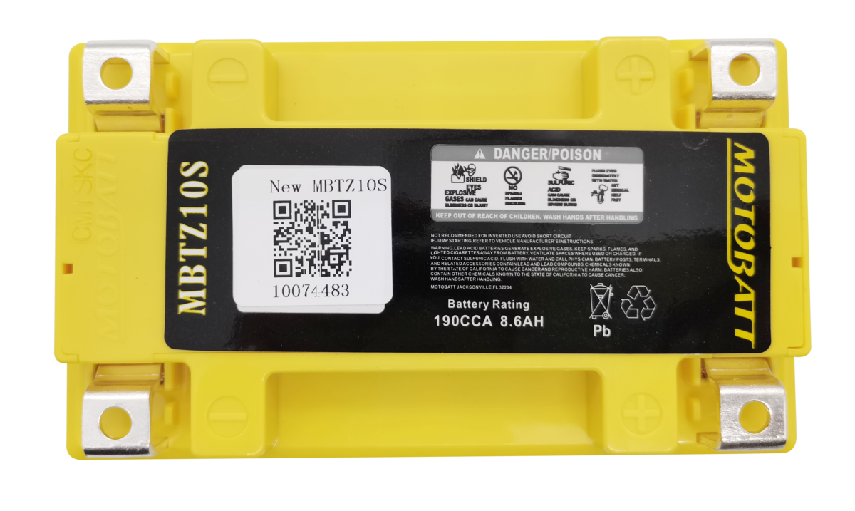 MBTZ10S Motobatt 12V AGM Battery co 32552