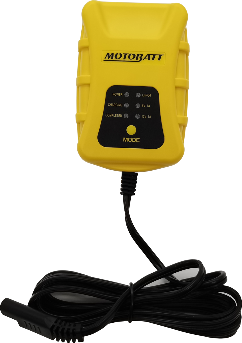 PDCT1 Motobatt Tech 1 6V/12V Lead Lithium 1.0 Amp Charger CO:32555