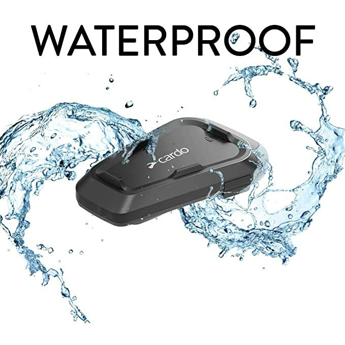 CARDO SYSTEMS SPIRIT HD MOTORCYCLE BLUETOOTH COMMUNICATION HEADSET - BLACK, SINGLE PACK CO : 453930