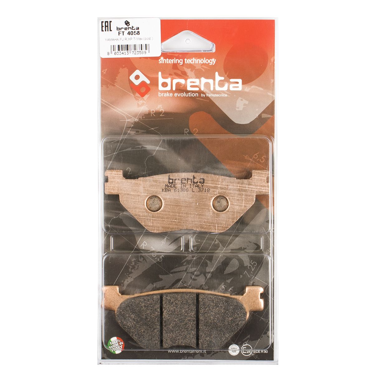 BRENTA 4058 BRAKE PADS CO: 32161