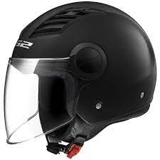 lS2 AIR FLOW HALF FACE MATT BLACK CO: 454019