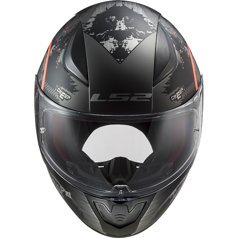 LS2 FF353 RAPID CIRCLE full face helmet MATT TITANIUM FLUO ORANGE co : 31609