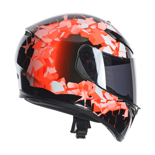 Agv K-3 SV fullbomb full face helmet Orange size S used, co: 31900