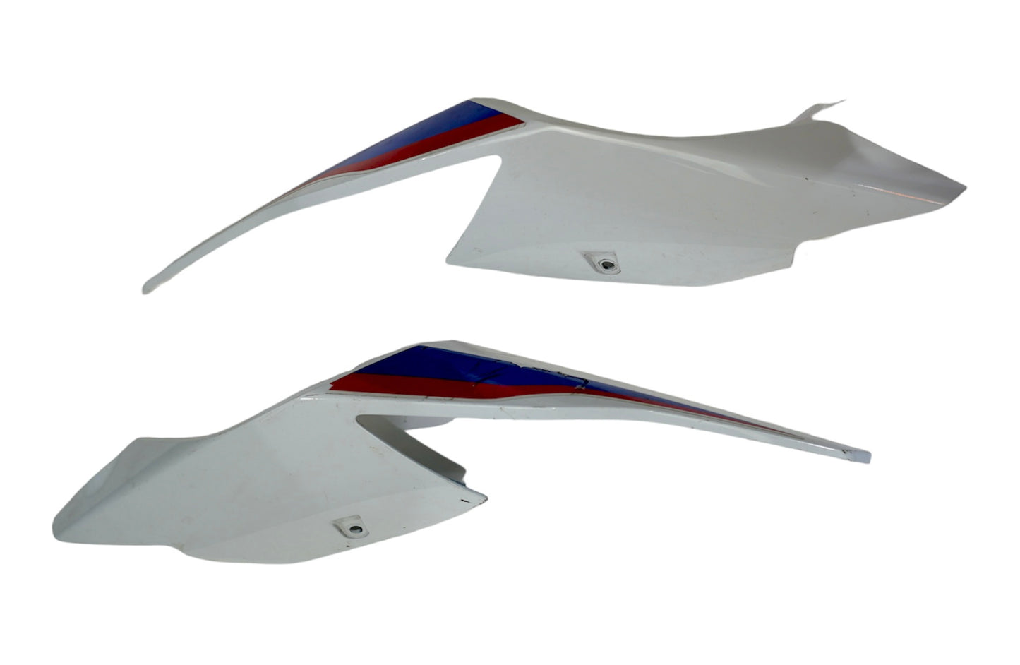 For BMW S1000RR - M1000RR  Rear Side Panel Tail Driver Seat Fairing WHITE LEFT 46628569777 + RIGHT 46628569778 Co: 325