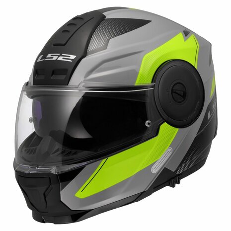 LS2 helmet FF902 SCOPE 2 - DURIA GREY H-VIS YELLOW  CO:2510239