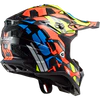 LS2 MX700 SUBVERTER Evo Rascal Gloss Black Fluro Orange Helmet size(small) co:455630