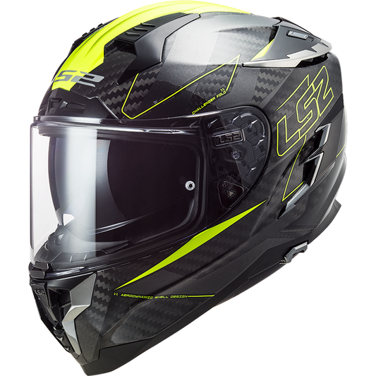 LS2 FF327 CHALLENGER CT2 FOLD GLOSS H-V YELLOW ( 13-40) HELMET CO: 454892
