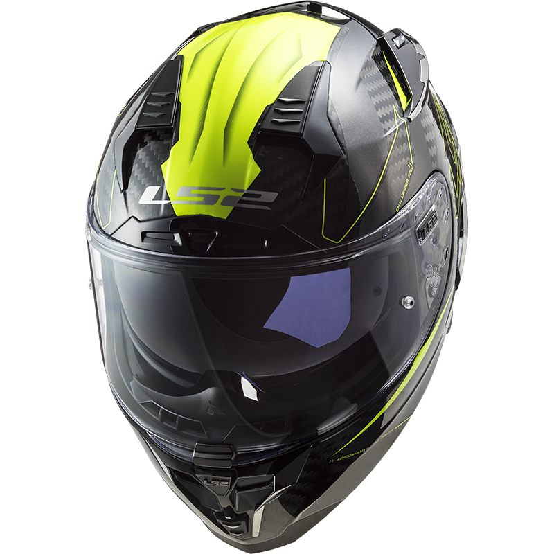 LS2 FF327 CHALLENGER CT2 FOLD GLOSS H-V YELLOW ( 13-40) HELMET CO: 454892